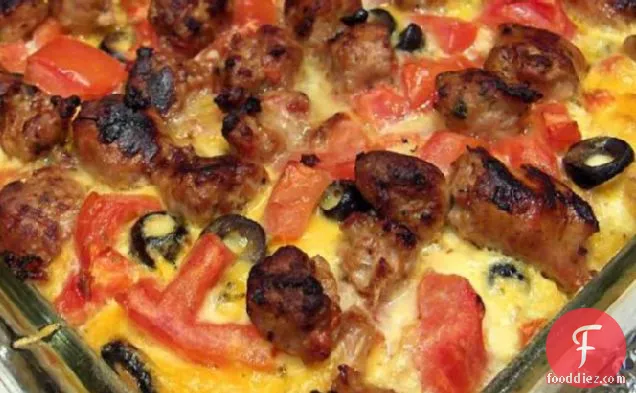 Baked Sausage and Eggs