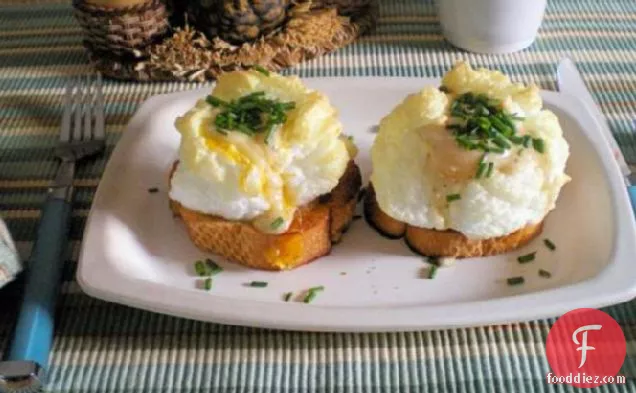 Whipped Eggs on Toast