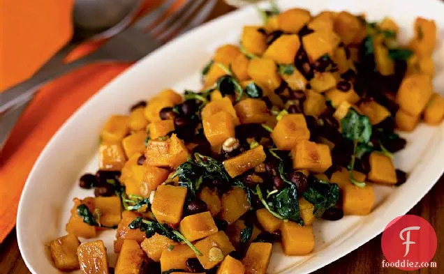 Chipotle-Spiked Winter Squash and Black Bean Salad