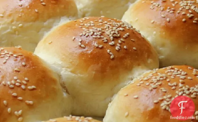The Bread Bible's Sesame Burger Buns