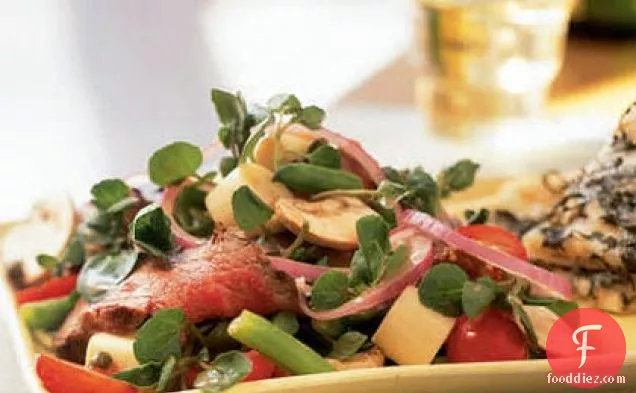 Grilled Steak Salad with Caper Vinaigrette