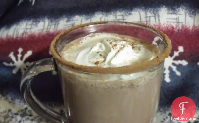 Hot Chocolate With Skim Milk, Cocoa Powder and Maple Syrup
