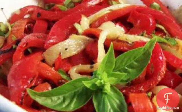 Roasted Peppers With Basil