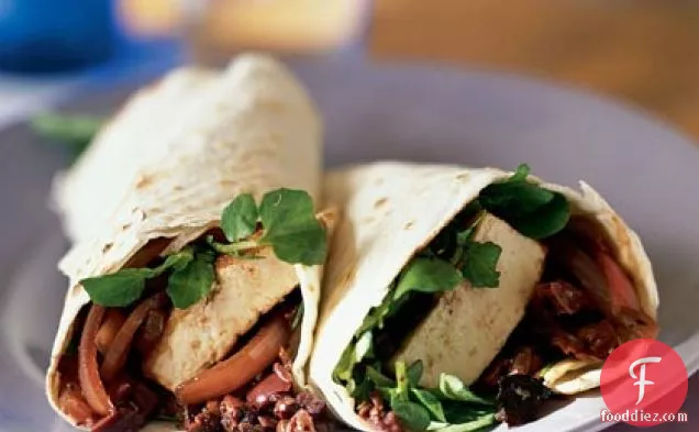 Zesty Tofu Wraps with Olive Tapenade
