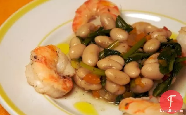 White Bean And Dandelion Green Salad