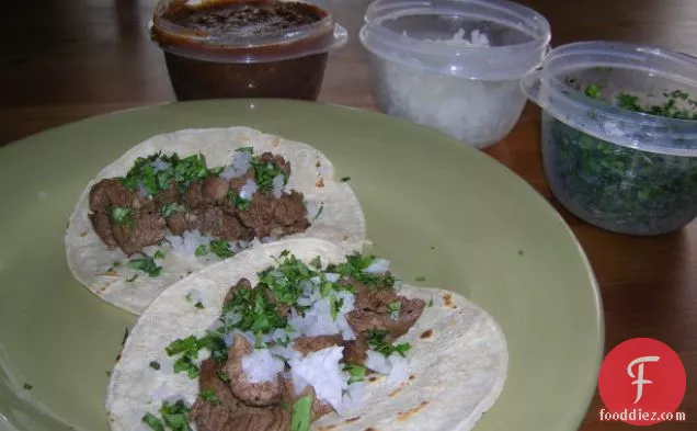 Taqueria Style Tacos-Carne Asada