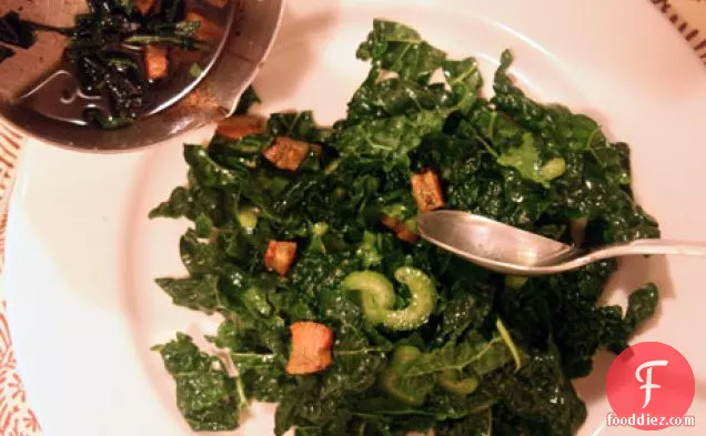 Raw Kale & Pig Cheek Salad, You Know You Want It