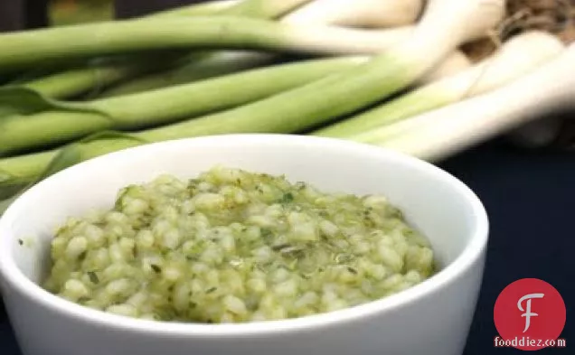 Green Garlic Risotto