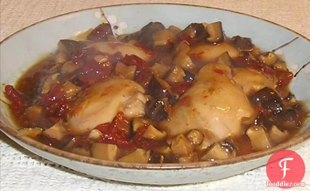 बारबेक्यू चीनी पन्नी लिपटे चिकन