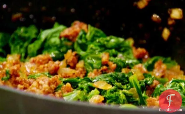Greens and Andouille