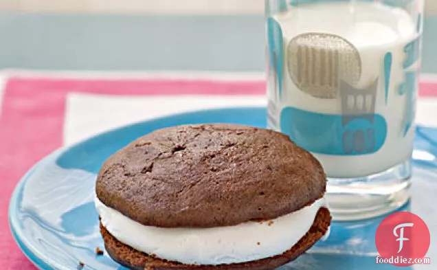 Chocolate Sandwich Cookies with Marshmallow Cream Filling