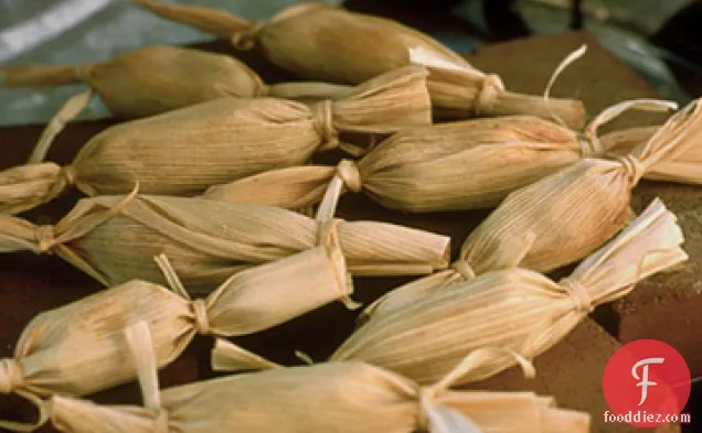 Pulled Chicken and Corn Tamales