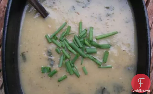 Portuguese Potato and Cilantro Soup