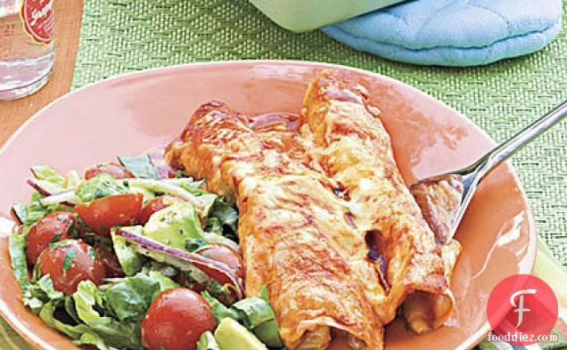 Chicken-and-Green Chile Enchiladas