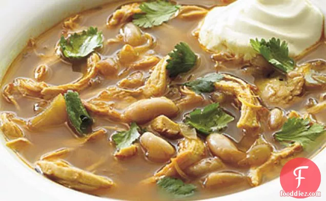 Southwestern Chicken and White Bean Soup