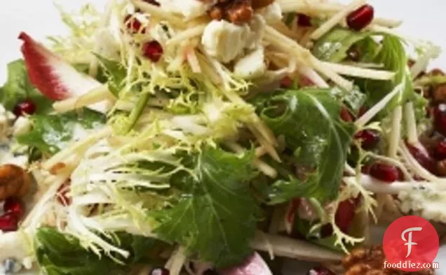 Autumn Salad With Apples And Pomegranates