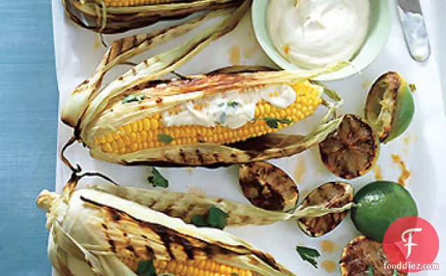 Grilled Corn on the Cob with Chile and Lime