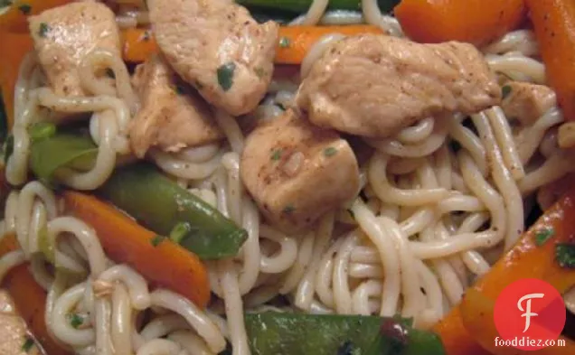 Five-Spice Chicken With Noodles