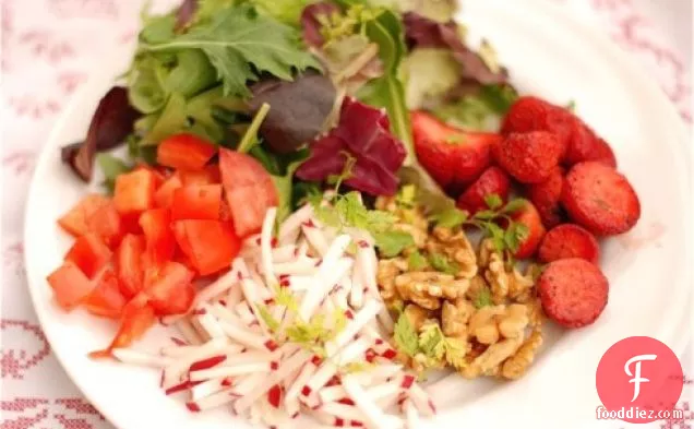 Composed Salad With Lambrucha-chervil Vinaigrette