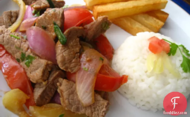 Awesome Peruvian Beef Entree