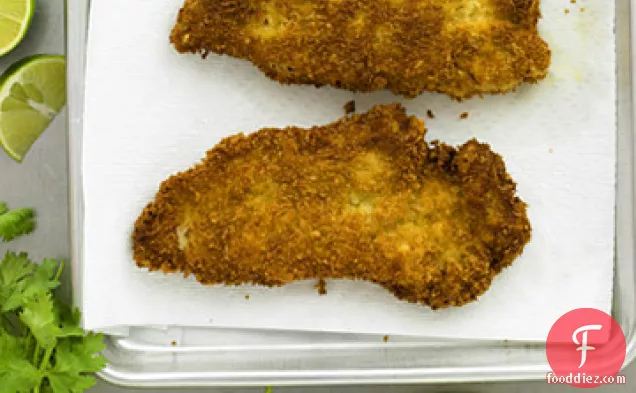Pan-Fried Chicken Cutlets with Indian Yogurt Marinade