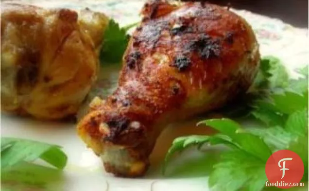 Grilled Curry Chicken Legs