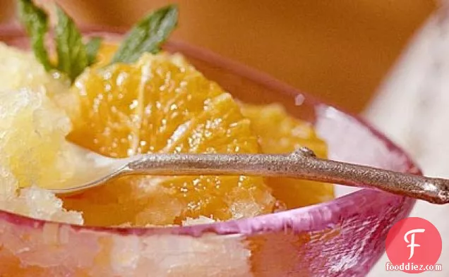 Lemon-Poached Oranges