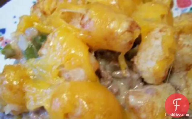 टेटर टोटल पुलाव-कम वसा