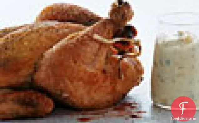 Cornish Hens With Roasted-garlic Aïoli