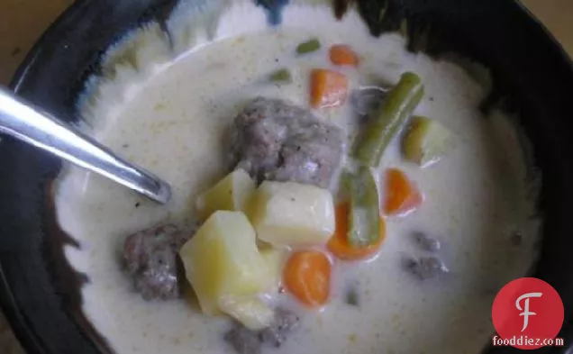 सूप के लिए स्वीडिश मांस पकौड़ी