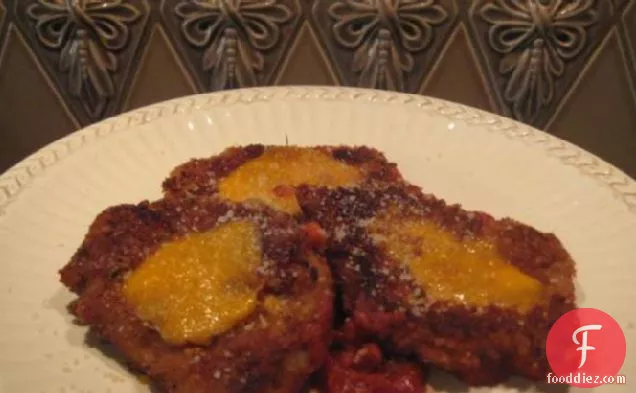 Pork Cutlets Parmesan with Tomato Sauce