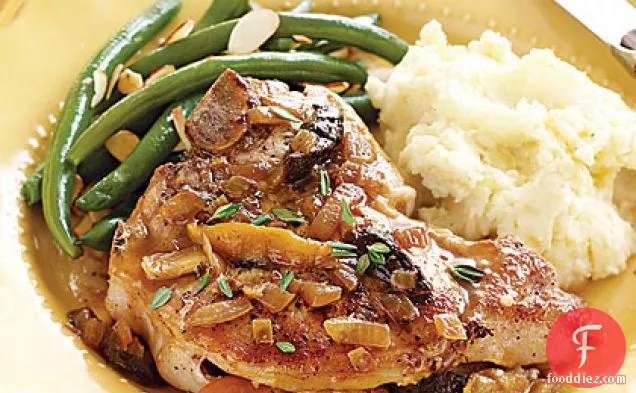 Pork Chops with Dried Fruit Stuffing