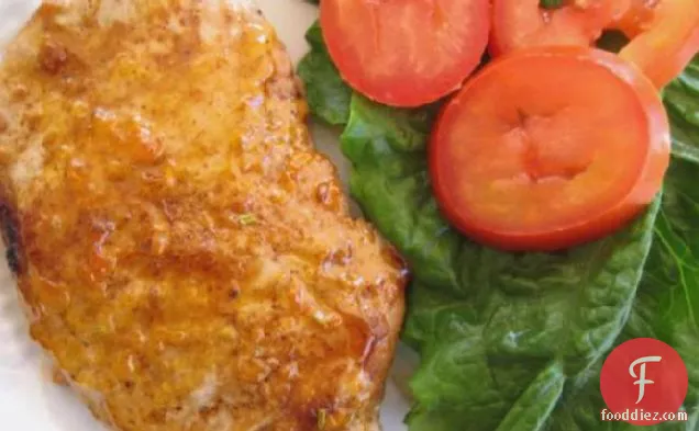 स्क्वर्ट-ऑफ-ऑरेंज पोर्क चॉप्स