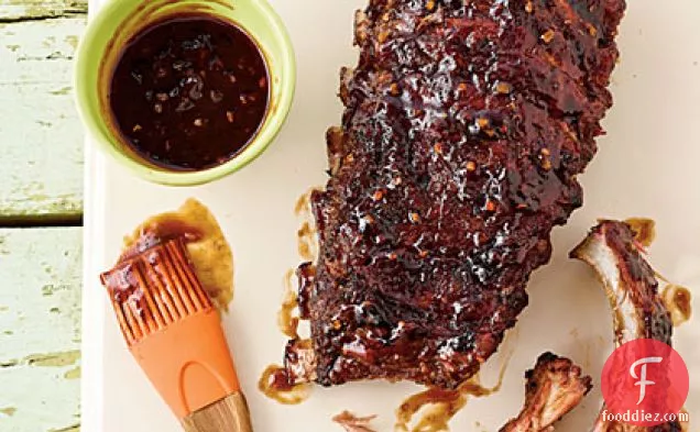 Jamaican Ribs with Sticky Rum BBQ Sauce