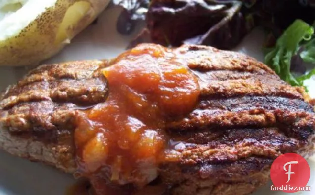 बीबीक्यू सॉस के साथ डब्ल्यूडब्ल्यू टेक्सास स्टेक-6 अंक