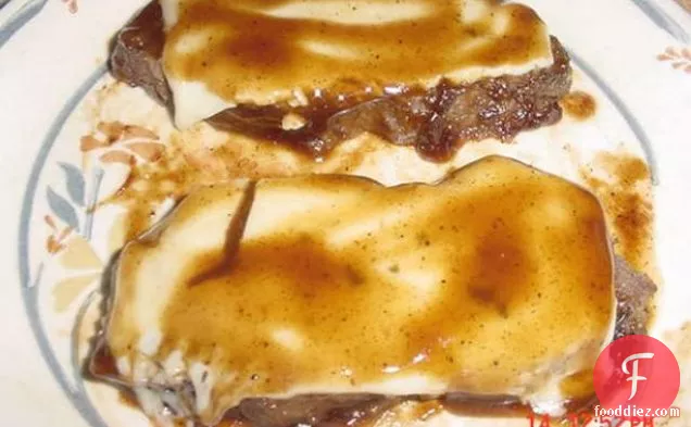 Cheese and Mushroom-Stuffed Meatloaf