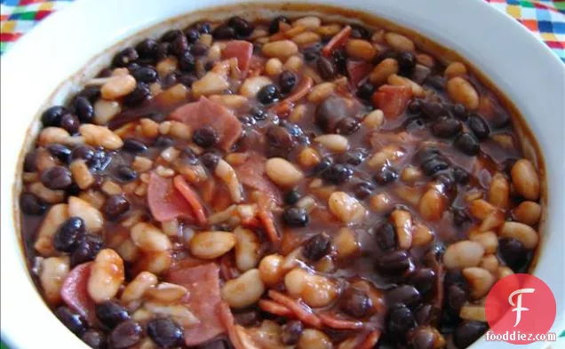 Black and White Barbecued Beans