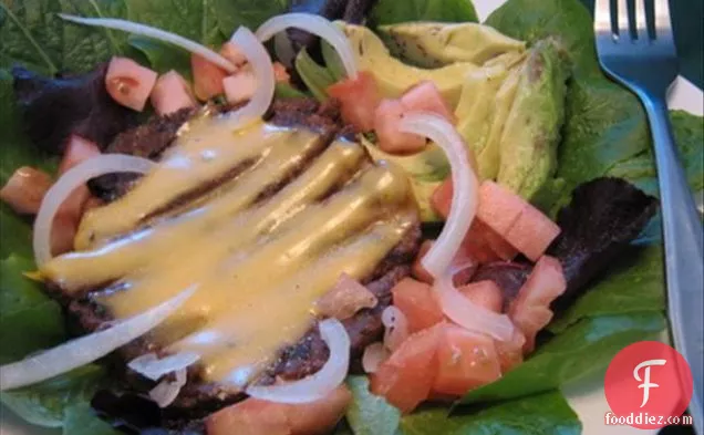 Low Fat Vegetarian Cheeseburger Salad