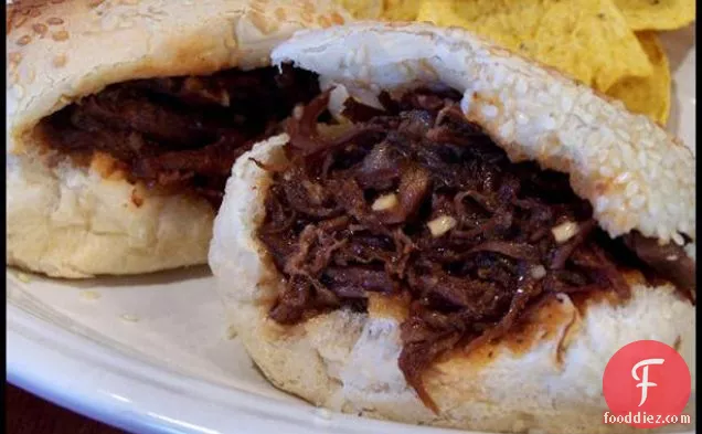 Barbecued Beef in Crusty Rolls