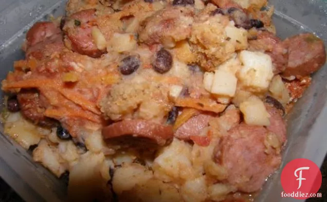 Rustic Sausage With Potatoes Casserole