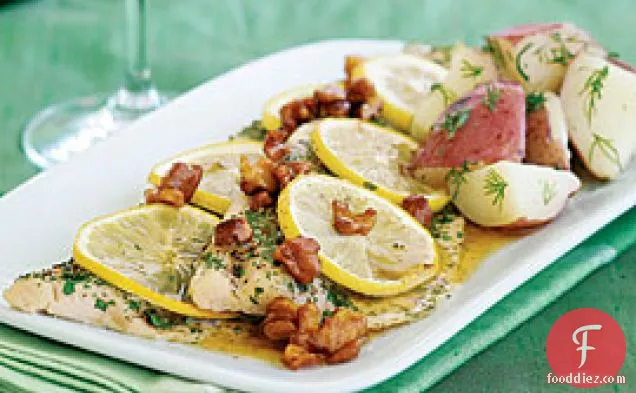 Roasted Trout With Lemon & Walnut-browned Butter