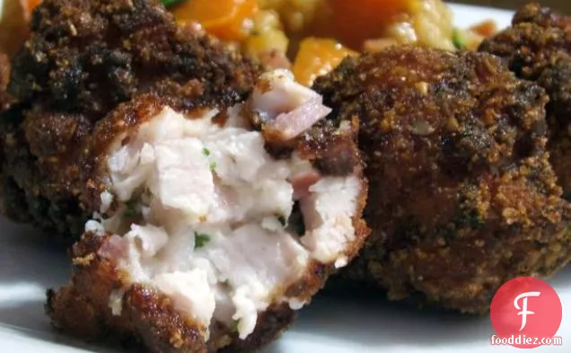 Deep Fried Bacon ,chicken and Cheese Balls
