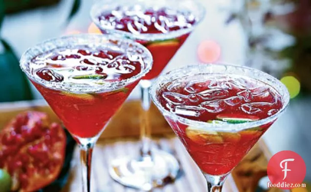 Pomegranate-Key Lime Vodka Cocktails