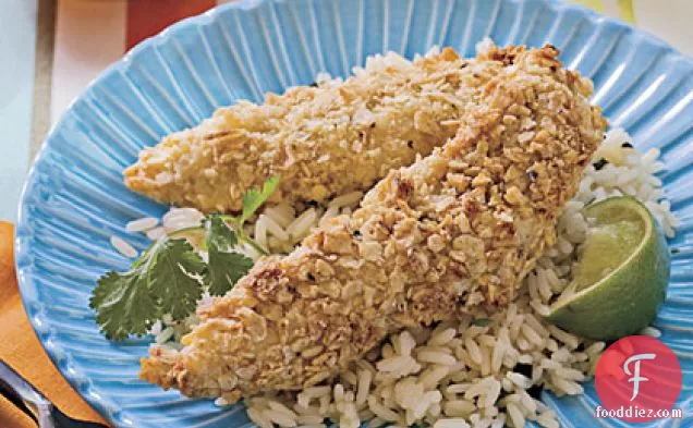 Lime Tortilla-Crusted Chicken Tenders