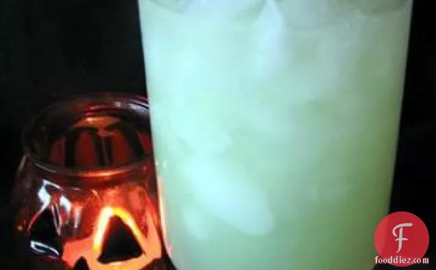 Ecto Lime Cooler (Halloween Cocktail)