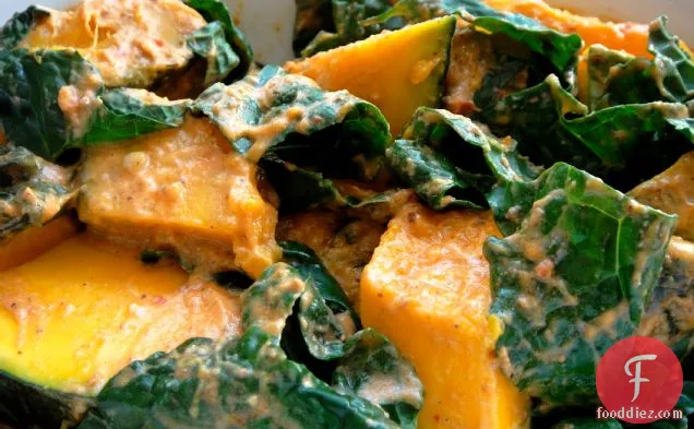 Curried Kabocha And Kale
