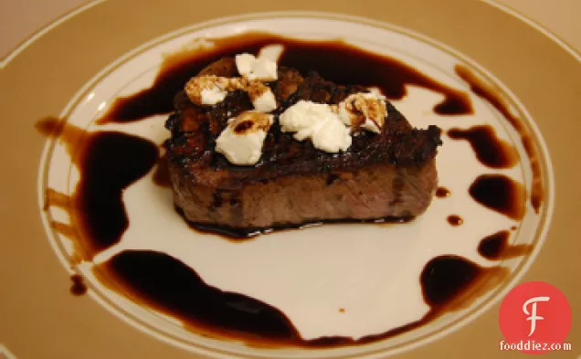 Balsamic and Goat Cheese Filets