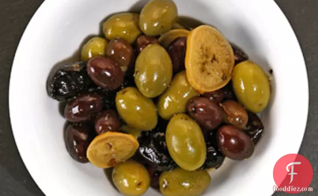 Mixed Provencal Olives with Preserved Lemon and Oregano