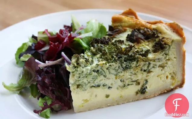 Grilled Asparagus And Feta Quiche