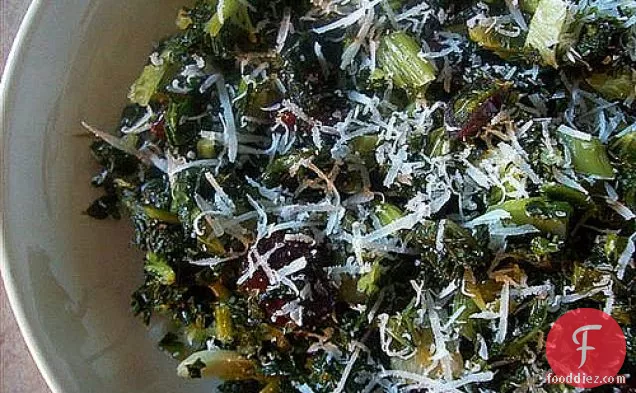 Kale W/ Garlic And Cranberries